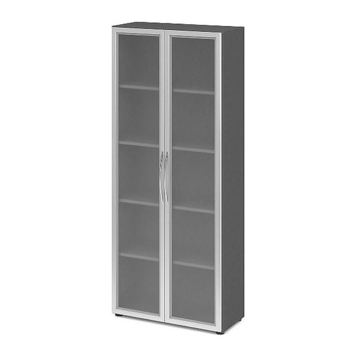 HAMMERBACHER 4200 Vitrine grafit 4 Fachböden