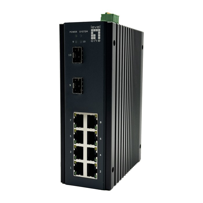 LevelOne Industr.Switch 8xGE/2xSFP/ Managed L2