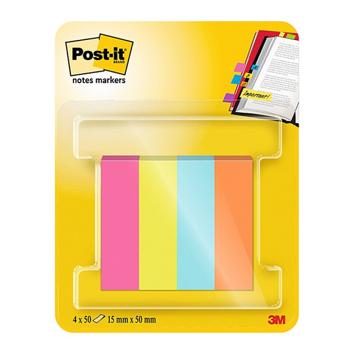 Post-it® Page Marker Poptimistic Haftmarker farbsortiert 4x 50 Streifen