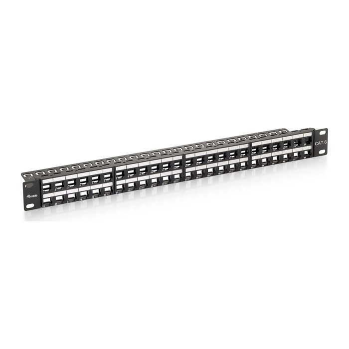 Equip 19" Patchpanel 48xKeystones UTP 1U LSA/110 RAL9005