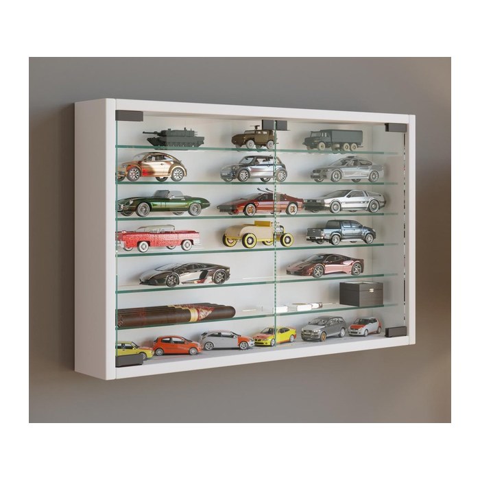 VCM my home Mandosa XL Hängevitrine weiß 6 Fachböden