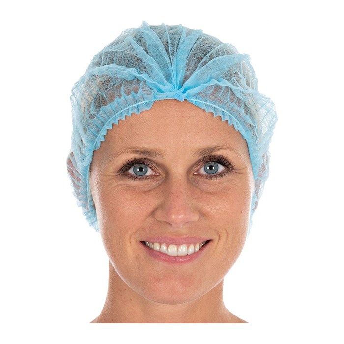 HYGONORM unisex Klipphauben light blau Größe Groß 100 St.