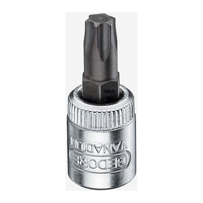 GEDORE 1/4 Zoll Innen-TX Steckschlüsseleinsatz Größe: T 25 Länge: 37,0 mm