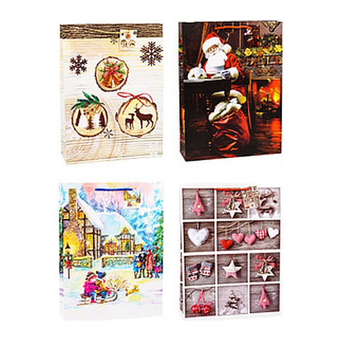 TSI Geschenktüten Weihnachten Serie 7 Motiv sortiert 33,0 x 44,0 cm, 12 St.