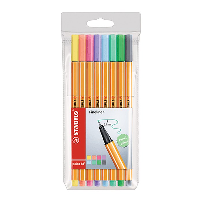 STABILO Point 88 Fineliner farbsortiert 0,4 mm, 8 St.