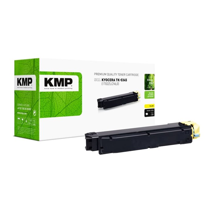 KMP Toner Kyocera TK-5345Y (1T02ZLANL0) yellow 9000 Seiten remanufactured