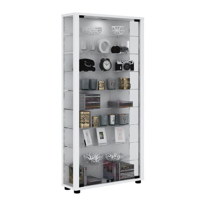 VCM my home Lumo Maxi Vitrine weiß 8 Fachböden