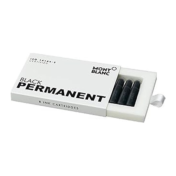 MONTBLANC Tintenpatronen für Füller Black permanent schwarz, 8 St.