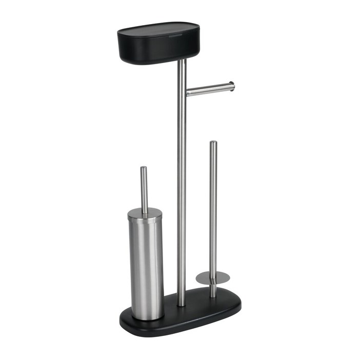 WENKO WC-Garnitur Rivazza schwarz Metall, 1 St.