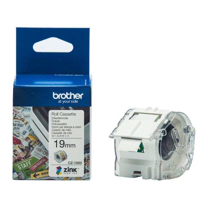 brother Endlospapierrolle für Etikettendrucker CZ1003 weiß, 19,0 mm x 5,0 m, 1 Rollen