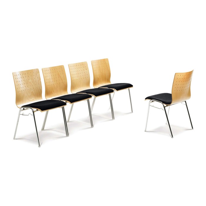 Mayer Stapelstuhl myARCADO 2118 01 26 397 schwarz Stoff, 1 St.