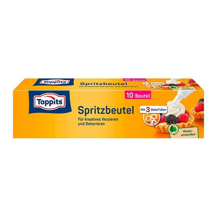 Toppits Spritzbeutel beige, 10 St.