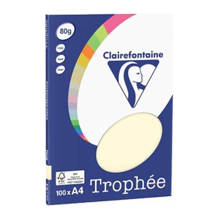 Clairefontaine Kopierpapier Trophée sand DIN A4 80 g/qm 100 Blatt
