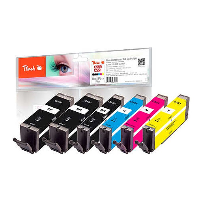 Peach Patrone Canon PGI-550/ CLI-551 MultiPack Plus remanufactured