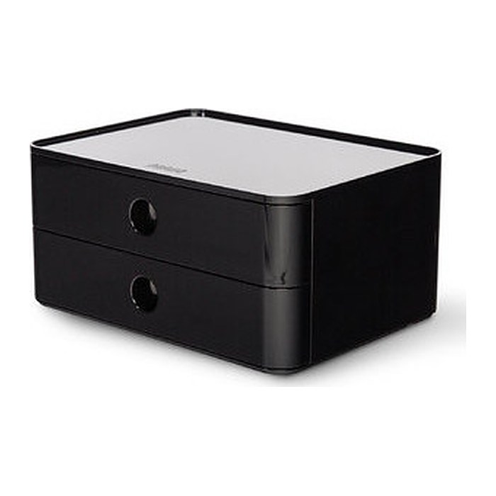 HAN Schubladenbox Smart Box ALLISON schwarz 1120-13D, DIN A5 mit 2 Schubladen, 1 St.