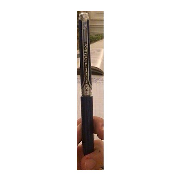 PILOT Hi-Tecpoint Grip V10 Tintenroller blau/transparent 0,7 mm, Schreibfarbe: blau, 1 St.