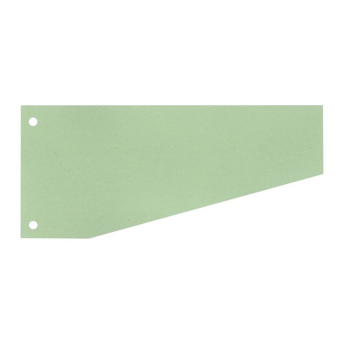 Wekre Trennstreifen Trapez grün, 190 g/qm Karton 24,0 x 10,5 / 6,0 cm, 100 St.