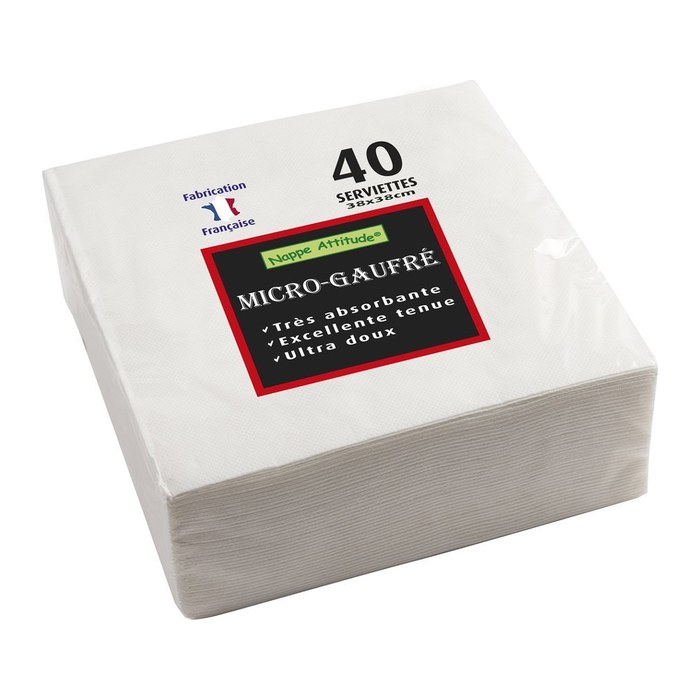 PROnappe Servietten kiwigrün 2-lagig 38,0 x 38,0 cm, 40 St.