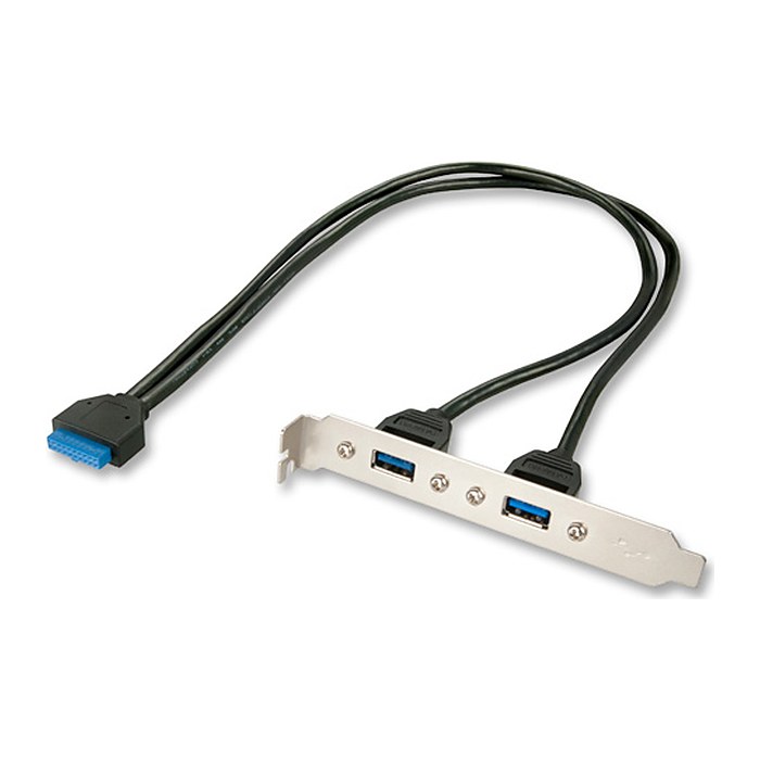 LINDY Slotblech USB 3.0 Adapter 2xUSB 3.0 Typ A an 20 pol.