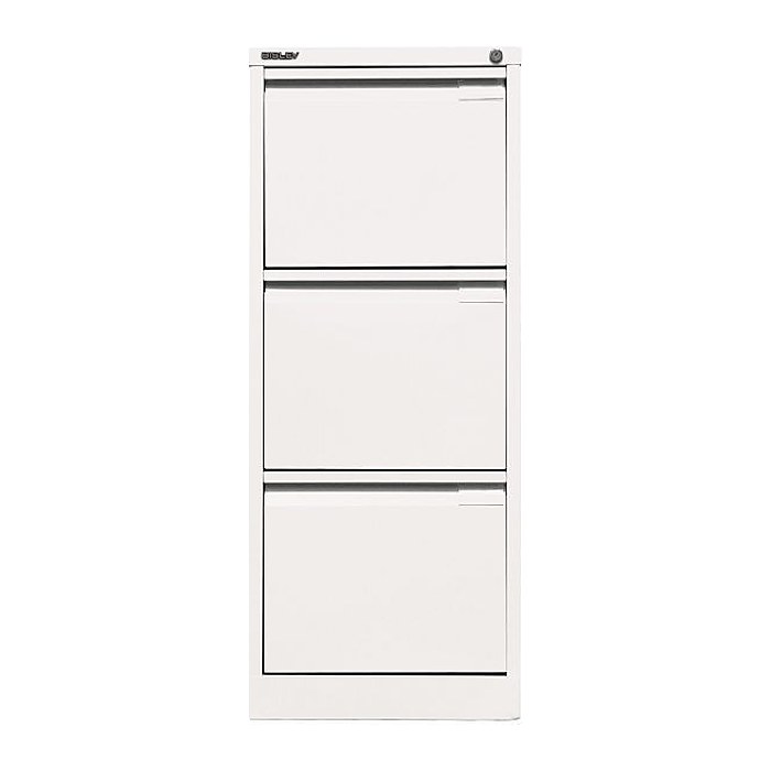 BISLEY Hängeregistraturschrank verkehrsweiß 3 Schubladen 41,3 x 62,2 x 101,6 cm, 1 St.
