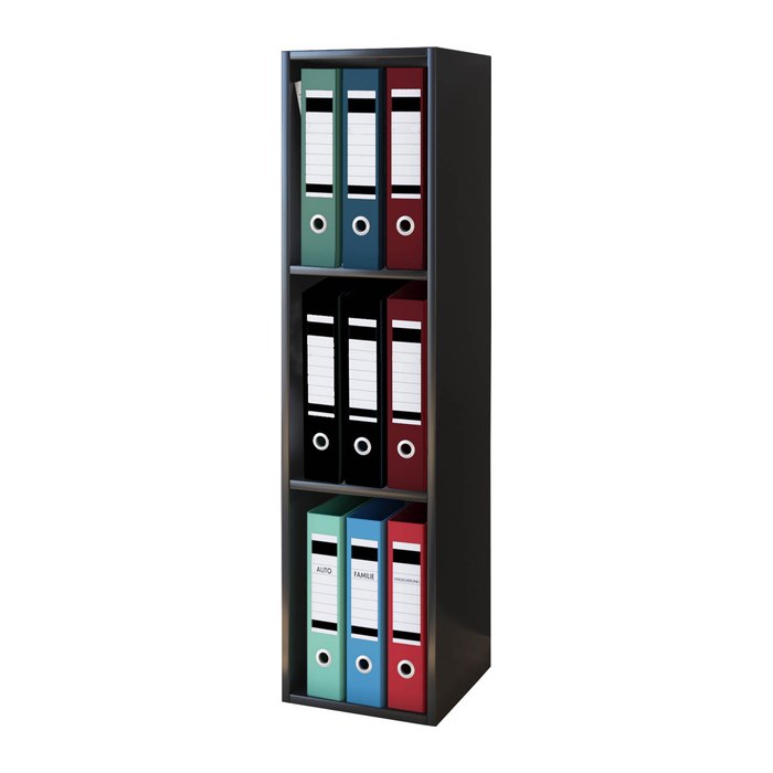 VCM my office Aktenregal Offas schwarz 34,0 x 29,0 x 107,0 cm, 1 St.