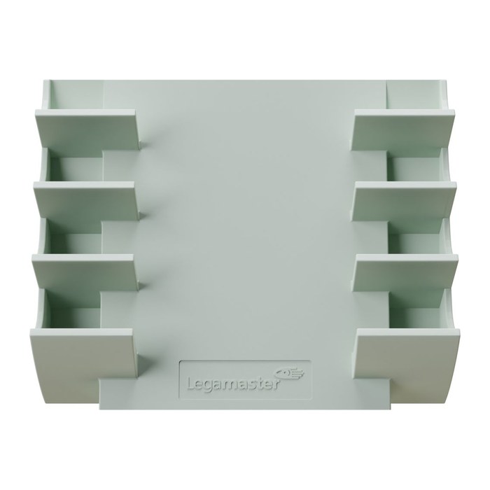 Legamaster Stiftablage salbeigrün Kunststoff 4 Fächer 13,0 x 4,0 x 15,3 cm