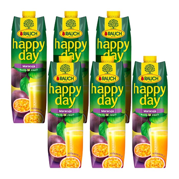 happy day Fruchtnektar Maracuja 6x 1,0 l