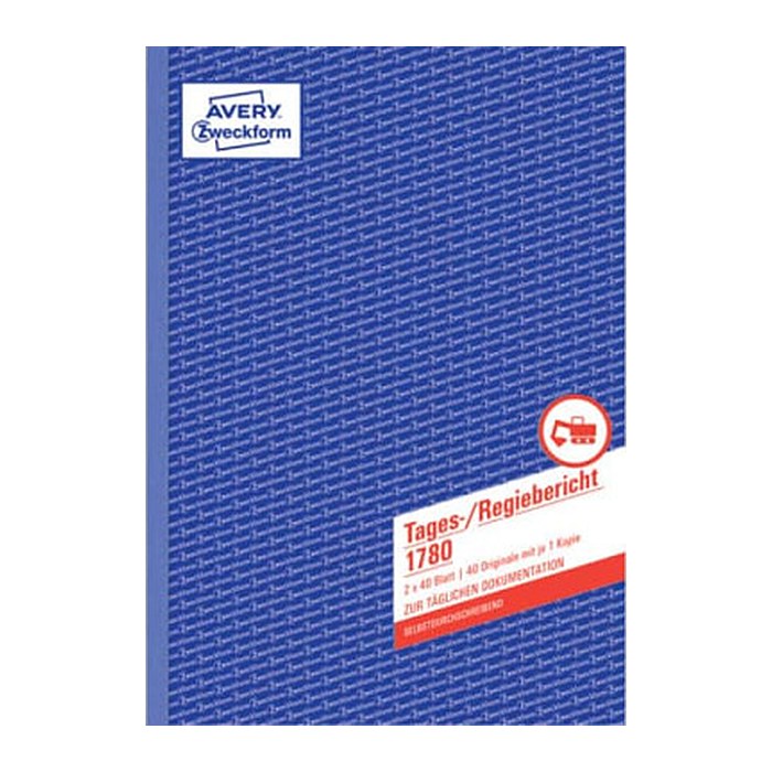 AVERY Zweckform Tages-/Regiebericht Formularbuch, 1 St.
