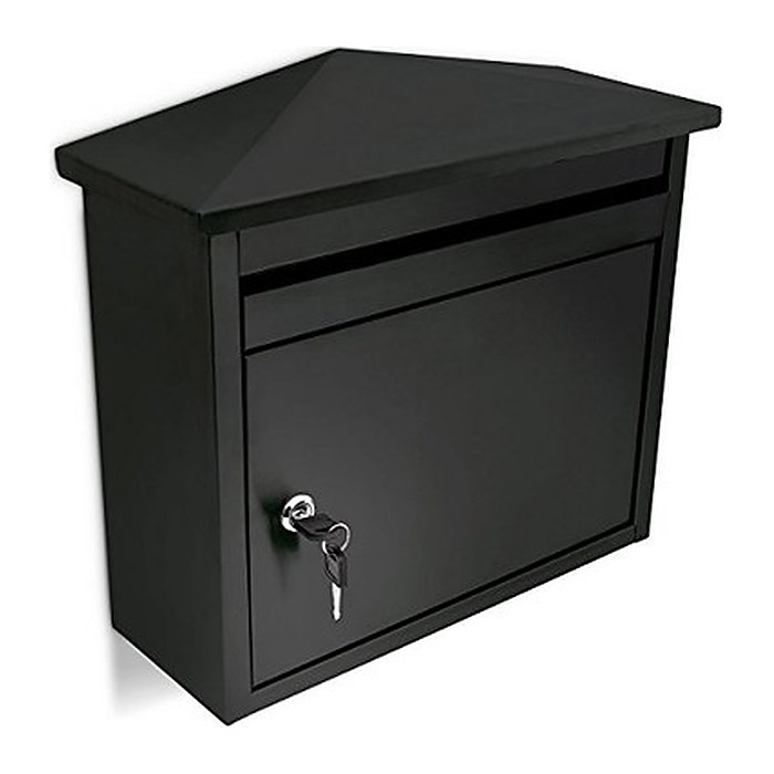 relaxdays Briefkasten 10018514_0 schwarz
