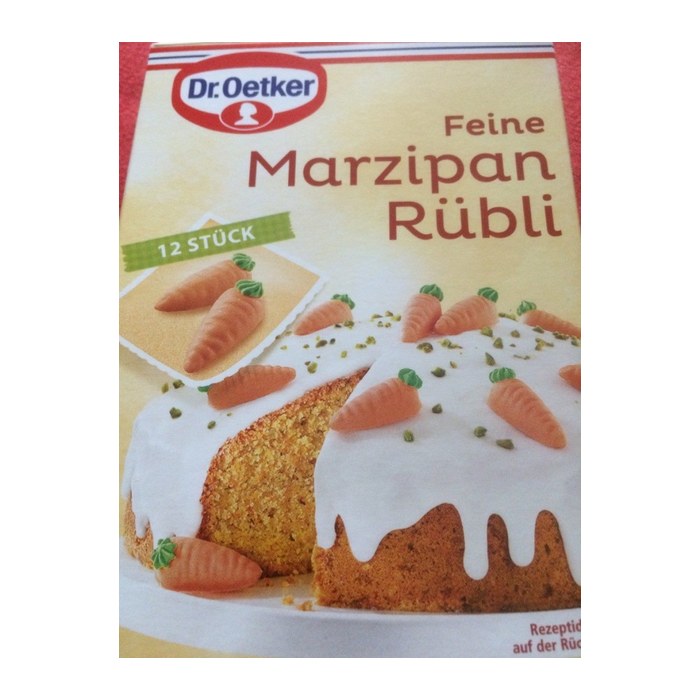 Dr. Oetker Feine Marzipan Rübli Dekor, 12 St.