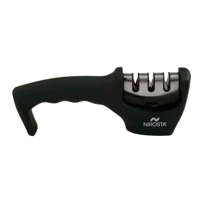NIROSTA Messerschärfer Quick-Sharp schwarz, silber, 1 St.