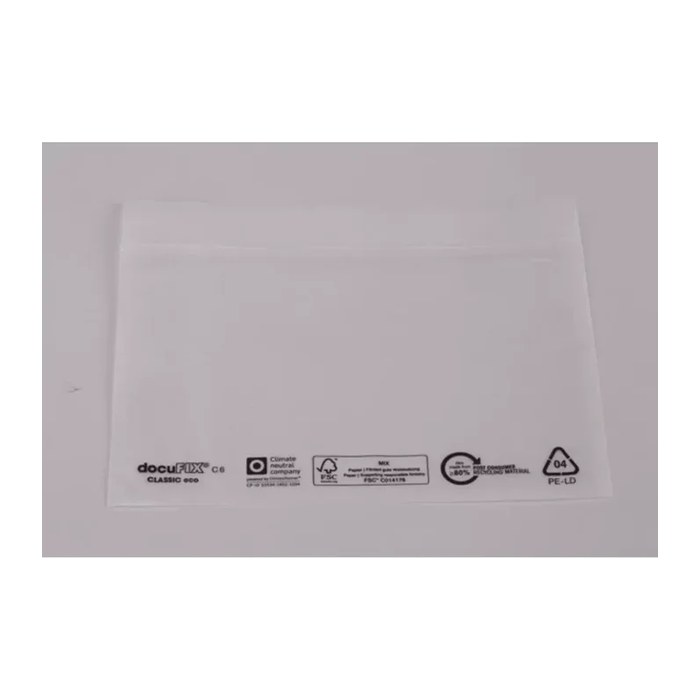 docuFIX® CLASSIC Lieferscheintaschen eco Kunststoff DIN lang 1.000 St.