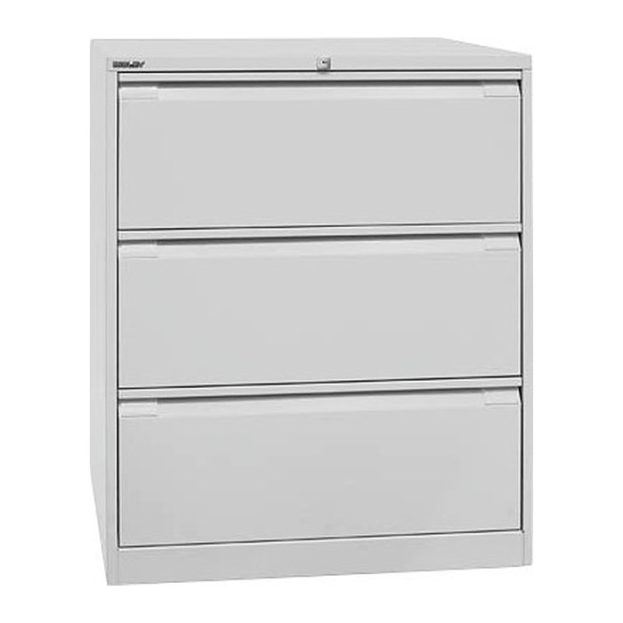 BISLEY Hängeregistraturschrank lichtgrau 3 Schubladen 80,0 x 62,2 x 101,6 cm, 1 St.