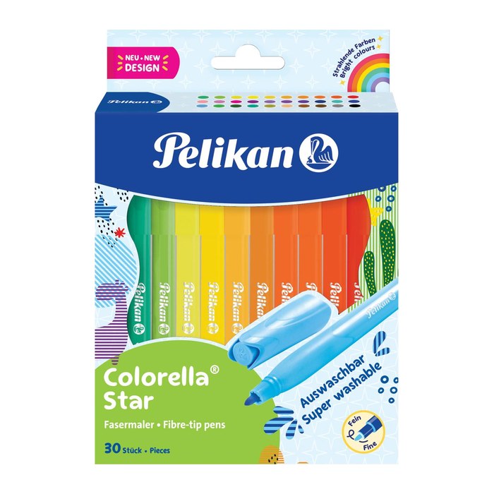 Pelikan Colorella Star C302 Filzstifte farbsortiert, 30 St.