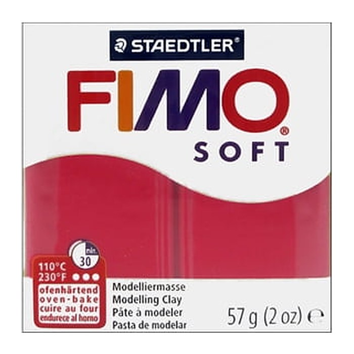 FIMO Mod.masse Fimo soft kirschrot