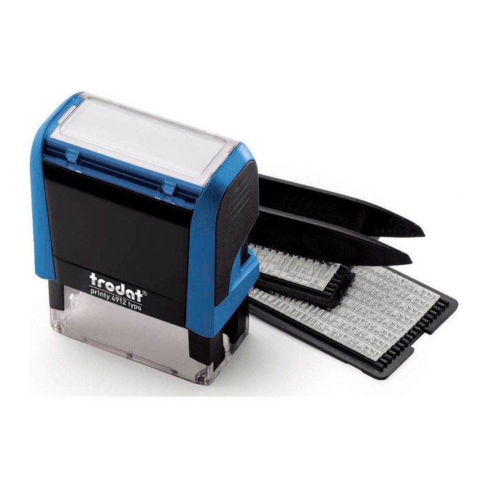 trodat Textstempel, individualisierbar printy 4913 selbstfärbend schwarz mit Logo, 1 St.