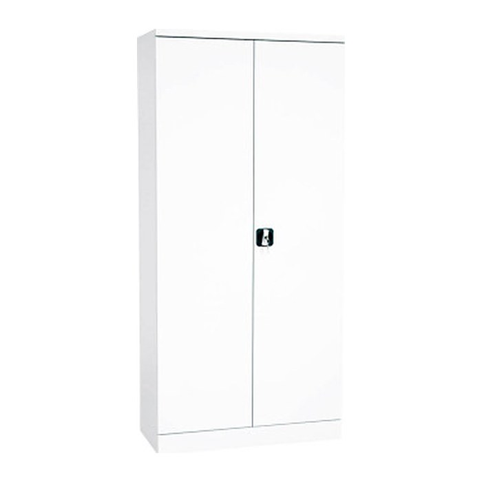 Gürkan Stahlschrank 109705 weiß 4 Fachböden 92,0 x 42,0 x 195,0 cm, aufgebaut, 1 St.
