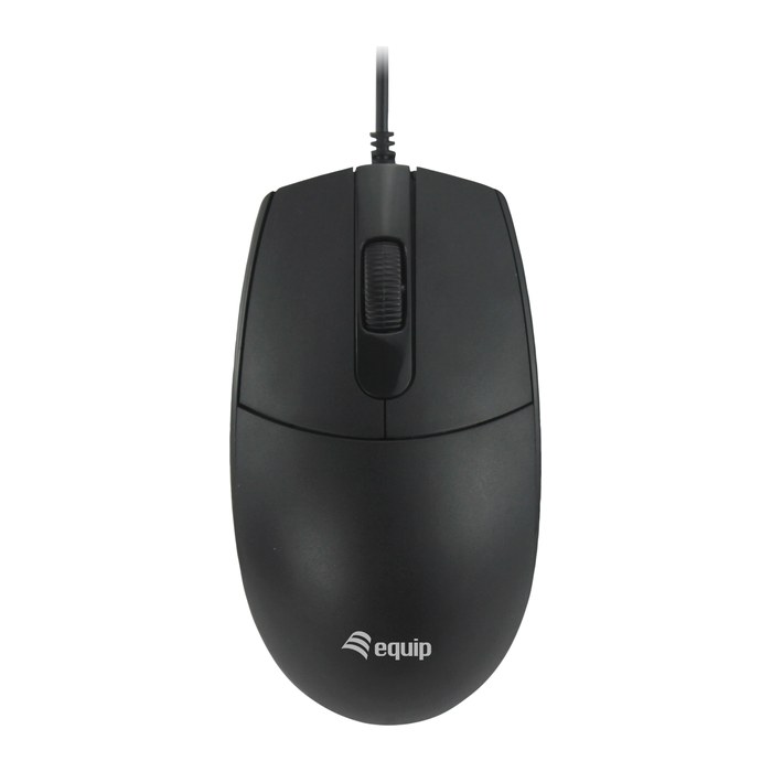 Equip Silent-Maus USB-A Stecker L+R 1.50m schwarz