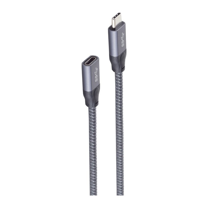 Shiverpeaks USB C-C Kabel USB-C Verlängerungsk 3.2 Gen2 1,5m