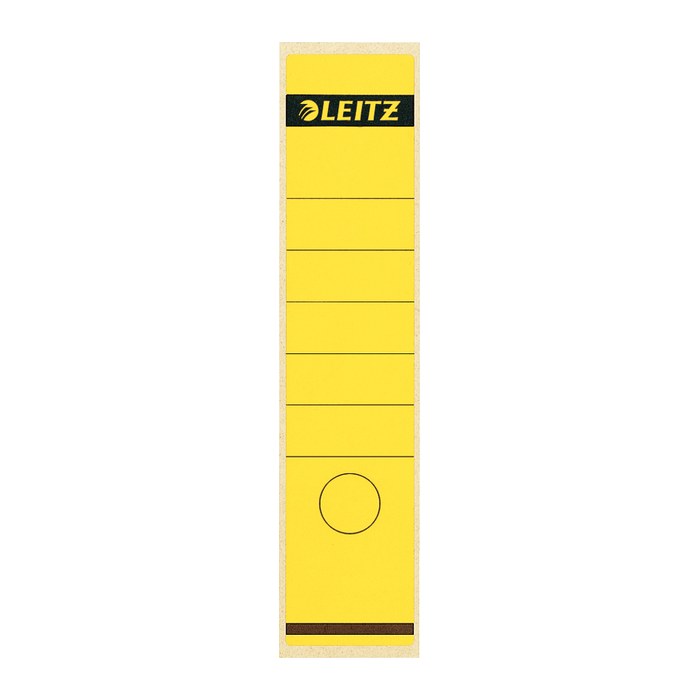 LEITZ Ordneretiketten 1640 gelb für 8,0 cm Rückenbreite, 100 St.