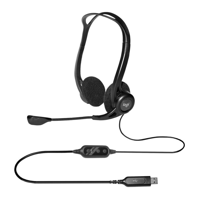 Logitech 960 USB-Headset schwarz