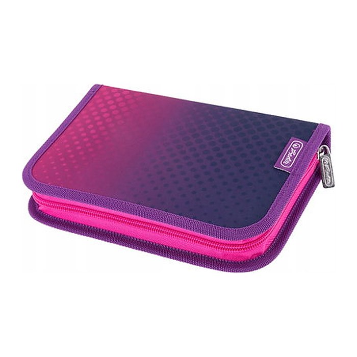 herlitz Federmäppchen befüllt Dip Dye pink/purple 31-teilig, 20,5 x 3,8 cm