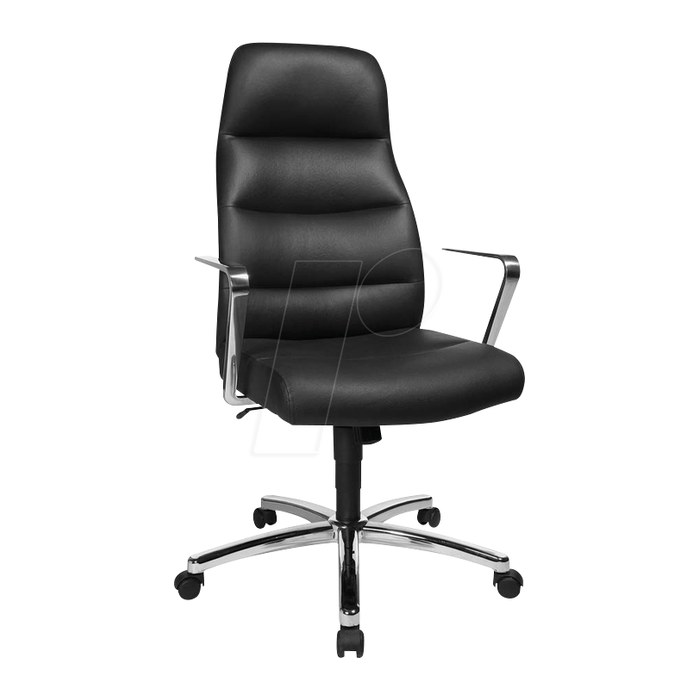 Topstar Chefsessel Chairman® 70, NC79R A80 Leder schwarz, Gestell chrom