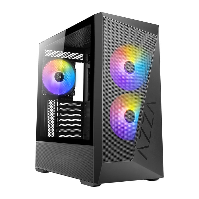AZZA Gaming PC Gehäuse Reaver 225K01 Midi ATX Mesh USB-C