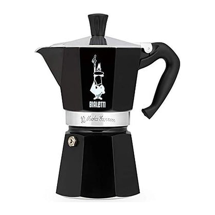 BIALETTI Moka Express 6 Espressokocher schwarz, 6 Tassen