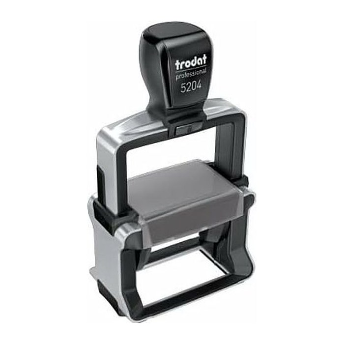 trodat Textstempel, individualisierbar 5204 selbstfärbend schwarz mit Logo, 1 St. -  Nachträglich per Gutschein personalisieren