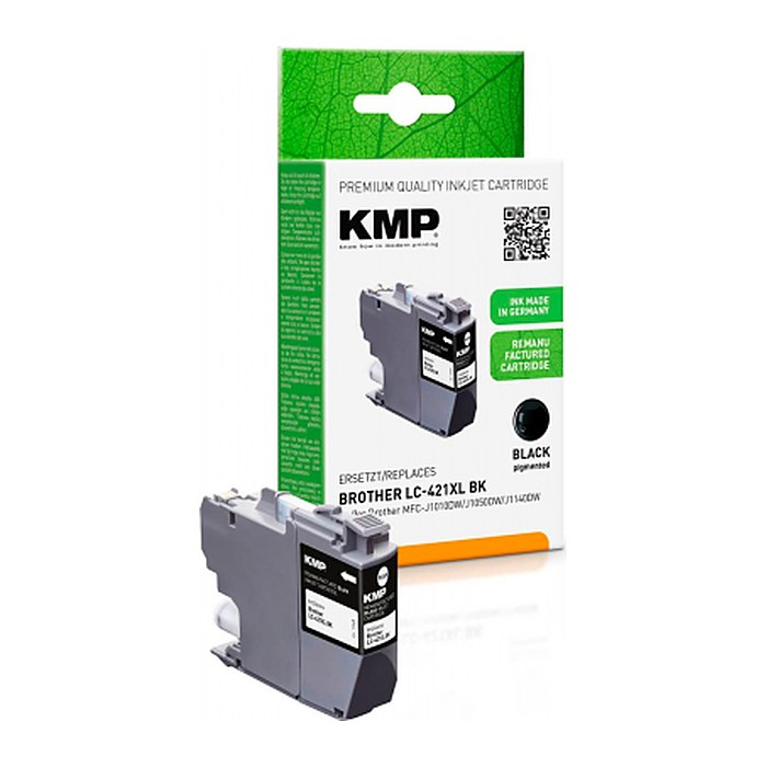 KMP schwarz Druckerpatrone kompatibel zu brother LC-421XLBK