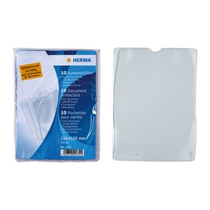 HERMA Ausweishüllen Set 63x90 10 Stück