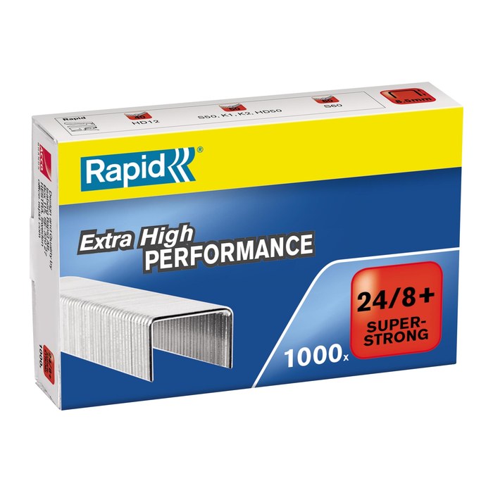 Rapid Heftklammern Super Strong 24/8, 1.000 St.