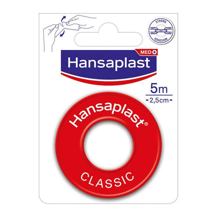 Hansaplast Heftpflaster Classic weiß 2,5 cm x 5,0 m, 1 St.